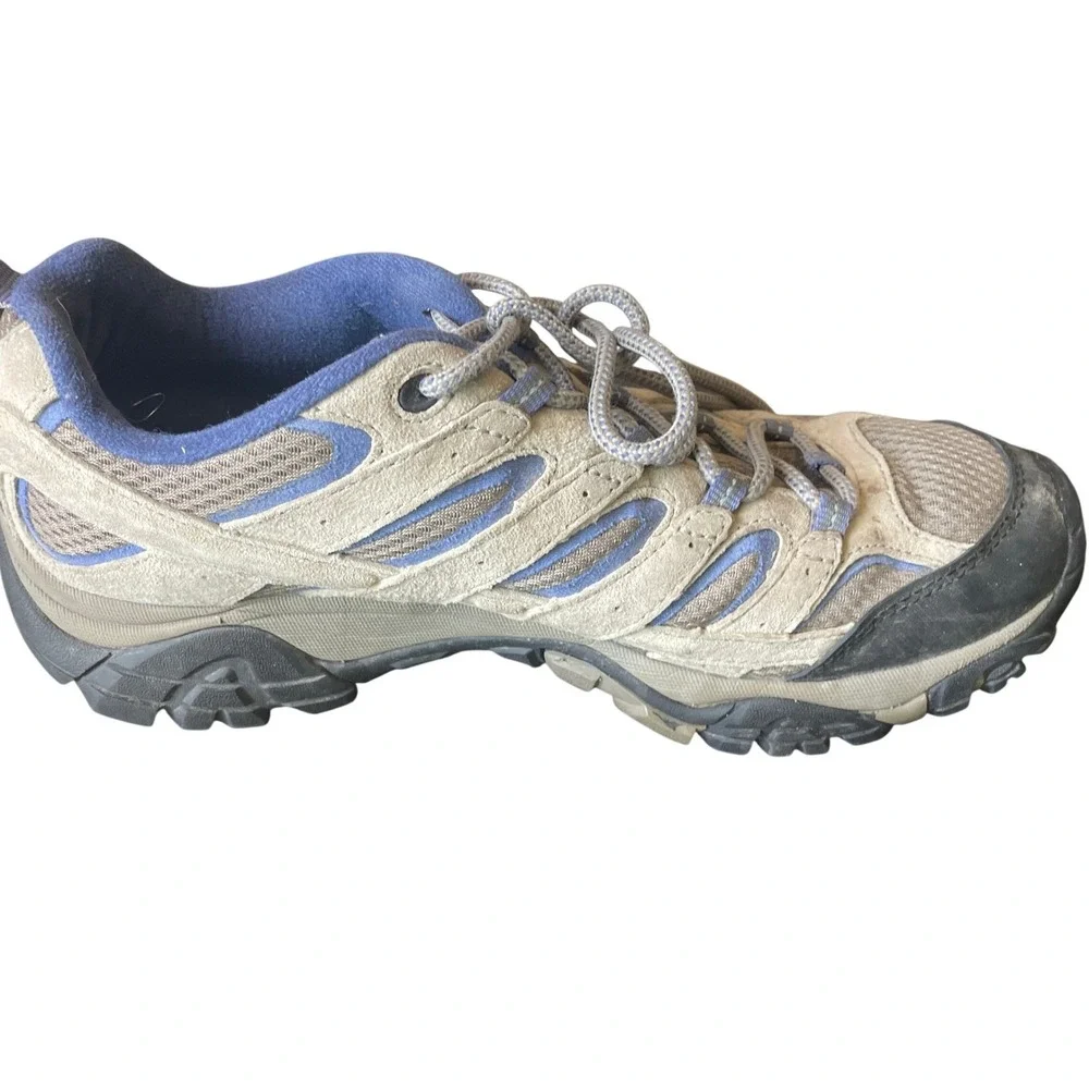 Merrell Womens Moab 2 Vent Aluminum Marlin‎ Hiking Shoes Size 10 Trail Sneakers